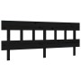 Bed frame with black solid wood headboard 200x200 cm by vidaXL, Beds and slatted bases - Ref: Foro24-3193620, Price: 162,78 €...