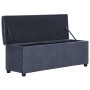 Bench with storage space 116 cm gray synthetic suede leather by vidaXL, Benches for halls and storage - Ref: Foro24-281316, P...