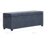 Bench with storage space 116 cm gray synthetic suede leather by vidaXL, Benches for halls and storage - Ref: Foro24-281316, P...