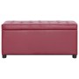 Red wine-colored synthetic leather storage ottoman 87.5 cm by vidaXL, Benches for halls and storage - Ref: Foro24-281374, Pri...