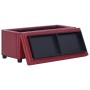 Red wine-colored synthetic leather storage ottoman 87.5 cm by vidaXL, Benches for halls and storage - Ref: Foro24-281374, Pri...