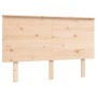 Double bed frame with solid wood headboard by vidaXL, Beds and slatted bases - Ref: Foro24-3193371, Price: 120,81 €, Discount: %