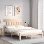 Estructura de cama con cabecero madera maciza 120x200 cm de vidaXL, Camas y somieres - Ref: Foro24-3193591, Precio: 111,86 €,...