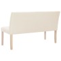 Polyester bench 139.5 cm cream color by vidaXL, Benches for halls and storage - Ref: Foro24-281337, Price: 213,99 €, Discount: %