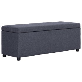 Bank mit Stauraum 116 cm dunkelgraues Polyester von vidaXL, Bänke für Hallen und Lager - Ref: Foro24-281318, Preis: 160,99 €,...