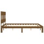 Estructura de cama con cabecero madera marrón miel 160x200 cm de vidaXL, Camas y somieres - Ref: Foro24-3193609, Precio: 155,...