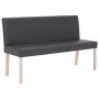 Synthetic leather bench 139.5 cm gray by vidaXL, Benches for halls and storage - Ref: Foro24-281332, Price: 201,17 €, Discoun...