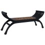 Dark brown abaca bench 120 cm by vidaXL, Benches for halls and storage - Ref: Foro24-284270, Price: 186,49 €, Discount: %