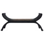 Dark brown abaca bench 120 cm by vidaXL, Benches for halls and storage - Ref: Foro24-284270, Price: 186,49 €, Discount: %