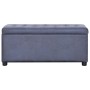 Gray Suede Faux Leather Storage Ottoman 87.5cm by vidaXL, Benches for halls and storage - Ref: Foro24-281376, Price: 99,60 €,...