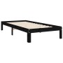 Estructura de cama con cabecero madera maciza negro 90x200 cm de vidaXL, Camas y somieres - Ref: Foro24-3193715, Precio: 115,...