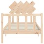 Bed frame with solid wood headboard by vidaXL, Beds and slatted bases - Ref: Foro24-3193431, Price: 89,99 €, Discount: %