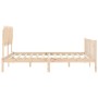 Estructura de cama con cabecero madera maciza 160x200 cm de vidaXL, Camas y somieres - Ref: Foro24-3193476, Precio: 141,16 €,...