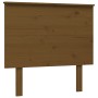 Estructura de cama con cabecero madera maciza marrón miel de vidaXL, Camas y somieres - Ref: Foro24-3193629, Precio: 123,18 €...