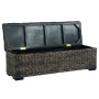 Kubu rattan storage box solid black mango wood 120cm by vidaXL, Benches for halls and storage - Ref: Foro24-285798, Price: 19...