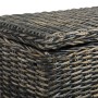 Kubu rattan storage box solid black mango wood 120cm by vidaXL, Benches for halls and storage - Ref: Foro24-285798, Price: 19...