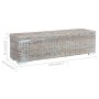 Caja almacenaje ratán kubu y madera maciza mango blanco 120 cm de vidaXL, Bancos para recibidores y almacenamiento - Ref: For...