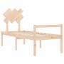 Seniorenbett mit Massivholz-Kopfteil von vidaXL, Betten und Lattenroste - Ref: Foro24-3195506, Preis: 112,99 €, Rabatt: %