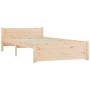 Estructura de cama madera maciza 90x190 cm de vidaXL, Camas y somieres - Ref: Foro24-832906, Precio: 121,56 €, Descuento: %