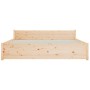 Estructura de cama King Size madera maciza 150x200 cm de vidaXL, Camas y somieres - Ref: Foro24-832946, Precio: 177,40 €, Des...