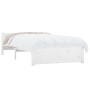 Estructura de cama individual madera maciza blanca 90x190 cm de vidaXL, Camas y somieres - Ref: Foro24-832907, Precio: 150,57...