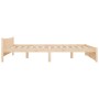 Solid wood bed frame 140x190 cm by vidaXL, Beds and slatted bases - Ref: Foro24-832921, Price: 169,80 €, Discount: %