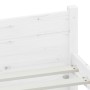 White solid wood bed frame 100x200 cm by vidaXL, Beds and slatted bases - Ref: Foro24-832932, Price: 161,15 €, Discount: %