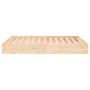 Solid wood bed frame 200x200 cm by vidaXL, Beds and slatted bases - Ref: Foro24-832966, Price: 201,80 €, Discount: %