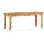 Recycled solid wood bench 110x35x45 cm by vidaXL, Benches for halls and storage - Ref: Foro24-286485, Price: 131,09 €, Discou...