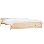 Estructura de cama de madera maciza 160x200 cm de vidaXL, Camas y somieres - Ref: Foro24-832951, Precio: 184,68 €, Descuento: %