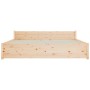 Estructura de cama de madera maciza 160x200 cm de vidaXL, Camas y somieres - Ref: Foro24-832951, Precio: 184,68 €, Descuento: %