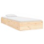 Solid wood bed frame 75x190 cm by vidaXL, Beds and slatted bases - Ref: Foro24-833006, Price: 106,86 €, Discount: %