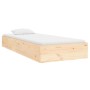 Solid wood bed frame 75x190 cm by vidaXL, Beds and slatted bases - Ref: Foro24-833006, Price: 106,86 €, Discount: %