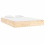 King Size solid wood bed frame 150x200 cm by vidaXL, Beds and slatted bases - Ref: Foro24-832981, Price: 159,65 €, Discount: %