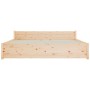 Solid wood bed frame 200x200 cm by vidaXL, Beds and slatted bases - Ref: Foro24-832961, Price: 207,49 €, Discount: %