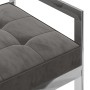 Bank aus Samt und grauem Edelstahl, 97 cm von vidaXL, Bänke für Hallen und Lager - Ref: Foro24-289042, Preis: 78,88 €, Rabatt: %