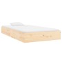 Solid wood bed frame 90x200 cm by vidaXL, Beds and slatted bases - Ref: Foro24-833001, Price: 117,98 €, Discount: %