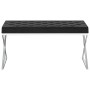 Stainless steel and black velvet bench 97 cm by vidaXL, Benches for halls and storage - Ref: Foro24-289053, Price: 116,22 €, ...