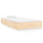 Estructura de cama madera maciza 100x200 cm de vidaXL, Camas y somieres - Ref: Foro24-832996, Precio: 117,44 €, Descuento: %