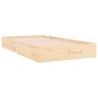 Estructura de cama madera maciza 100x200 cm de vidaXL, Camas y somieres - Ref: Foro24-832996, Precio: 117,44 €, Descuento: %