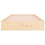 Estructura de cama madera maciza 100x200 cm de vidaXL, Camas y somieres - Ref: Foro24-832996, Precio: 117,44 €, Descuento: %