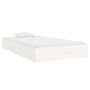 Estructura de cama madera maciza blanca 100x200 cm de vidaXL, Camas y somieres - Ref: Foro24-832997, Precio: 139,67 €, Descue...