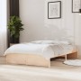 Estructura de cama madera maciza de pino 120x200 cm de vidaXL, Camas y somieres - Ref: Foro24-833239, Precio: 144,80 €, Descu...