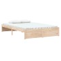 Estructura de cama madera maciza de pino 120x200 cm de vidaXL, Camas y somieres - Ref: Foro24-833239, Precio: 144,80 €, Descu...