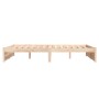 Estructura de cama madera maciza de pino 135x190 cm de vidaXL, Camas y somieres - Ref: Foro24-833231, Precio: 150,39 €, Descu...