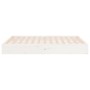 White solid wood bed frame 135x190 cm by vidaXL, Beds and slatted bases - Ref: Foro24-833022, Price: 155,05 €, Discount: %