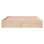 Estructura de cama madera maciza de pino 150x200 cm de vidaXL, Camas y somieres - Ref: Foro24-833243, Precio: 161,50 €, Descu...