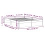 Estructura de cama madera maciza de pino 150x200 cm de vidaXL, Camas y somieres - Ref: Foro24-833243, Precio: 161,50 €, Descu...