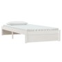 Estructura de cama madera maciza de pino blanco 100x200 cm de vidaXL, Camas y somieres - Ref: Foro24-833238, Precio: 135,05 €...