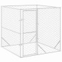 Outdoor dog kennel made of galvanized silver steel, measuring 2x2x2 meters. by vidaXL, Dog kennels and fences - Ref: Foro24-1...